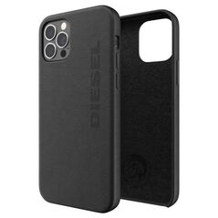 Diesel DIESEL MOULDED PREMIUM LEATHER WRAP CASE IPHONE 12 PRO MAX BLACK standard