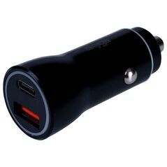 Ładowarka Akyga AKYGA Car charger 12/24V AK-CH-16 36W USB-A + USB-C PD Quick Charge 3.0 5-12V / 1.5-3A black
