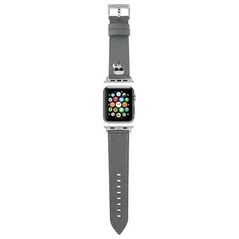 Karl Lagerfeld Karl Lagerfeld Pasek KLAWMOKHG Apple Watch 38/40/41mm srebrny/silver strap Saffiano Karl Heads