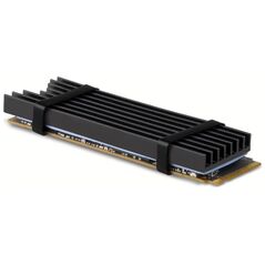Axagon AXAGON CLR-M2L6, hliníkový pasivní chladič pro M.2 2280 SSD, výška 6 mm