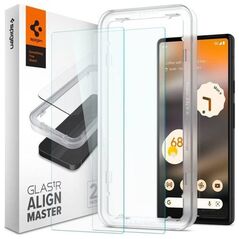 Spigen Szkło hartowane Spigen GLAS.tR Slim AlignMaster Google Pixel 6a [2 PACK]