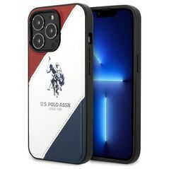 US POLO Etui US Polo do iPhone 14 Pro Max 6,7" biały/white Tricolor Embossed