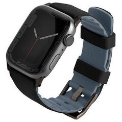 Uniq Pasek UNIQ Linus Apple Watch 4/5/6/7/8/SE 40/41mm Airosoft Silicone czarny/midnight black