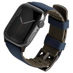 Uniq Pasek UNIQ Linus Apple Watch 4/5/6/7/SE/8/Ultra 44/45/49mm Airosoft Silicone niebieski/nautical blue