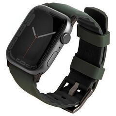 Uniq Pasek UNIQ Linus Apple Watch 4/5/6/7/SE/8/Ultra 44/45/49mm Airosoft Silicone zielony/moss green