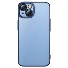 Baseus Zestaw ochronny Baseus Glitter przeźroczyste etui i szkło hartowane do iPhone 14 (niebieski)