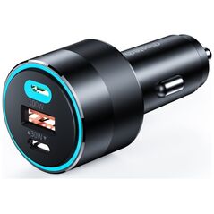 Ładowarka Choetech Choetech szybka ładowarka samochodowa 130W 2xUSB-C + USB-A czarny (TC0011)