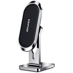 Awei AWEI magnetyczny uchwyt samochodowy X19 na kokpit srebrno-czarny/silver-black