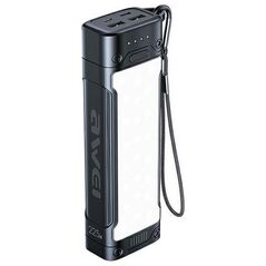 Powerbank Awei AWEI PowerBank P175K 20000mAh 22.5W czarny/black 2xUSB/PD + lampka LED