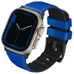 Uniq Pasek UNIQ Linus Apple Watch 4/5/6/7/SE/8/Ultra 44/45/49mm Airosoft Silicone niebieski/racing blue