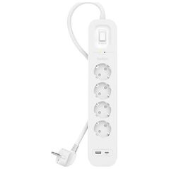 Listwa zasilająca Belkin SurgePlus przeciwprzepięciowa 4 gniazda 2 m biała (SRB001vf2M)