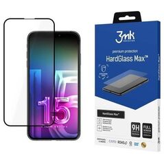 3MK Szkło HardGlass Max iPhone 15 Pro 6.1" czarny/black, Fullscreen Glass