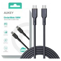 Kabel USB Aukey USB-C - USB-C 1 m Czarny (CB-SCC101 BK)