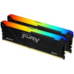 Pamięć Kingston Fury Beast RGB, DDR4, 64 GB, 3600MHz, CL18 (KF436C18BB2AK2/64)