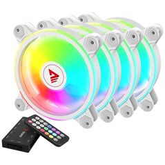 Wentylator Savio FAN-01 ARGB Biały 3-pack + Hub + Pilot (SAVGFAN-01 WHITE)
