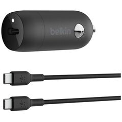 Ładowarka Belkin Ładowarka samochodowa 30W PD PPS Czarna + Kabel USB-C
