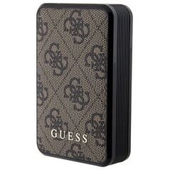 Powerbank Anker Guess 4G Leather Metal Logo 10000 mAh 18W (brązowy)