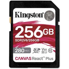 Karta Kingston Canvas React Plus SDXC 256 GB Class 10 UHS-II/U3 V60 (SDR2V6/256GB)