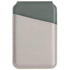 Uniq UNIQ Lyden DS magnetic RFID wallet and phone stand beige-green/ivory-lichen green