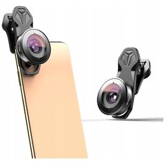 Apexel Obiektyw Soczewka Rybie Oko / Fisheye 195° Hd Do Telefonu / Smartfona / Apl-hb195 Fisheye