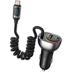 Ładowarka Usams USAMS Ład. sam. C37 1xUSB+1xUSB-C 60W + kabel USB-C 30W PD+QC Fast Charge czarny/black CC192CC01 (US-CC192)