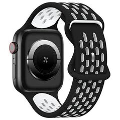 Beline Beline pasek Apple Watch New Sport Silicone 38/40/41mm czarno-biały black/white box