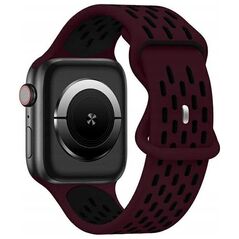 Beline Beline pasek Apple Watch New Sport Silicone 38/40/41mm bordowo-czarny  wine red/black box