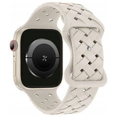 Beline Beline pasek Apple Watch Silicone Woven 38/40/41mm beżowy /starlight box
