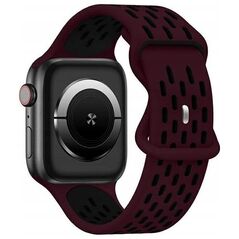 Beline Beline pasek Apple Watch New Sport Silicone 42/44/45/49mm bordowo-czarny  wine red/black box