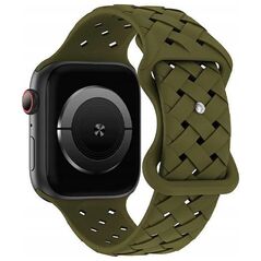 Beline Beline pasek Apple Watch Silicone Woven 38/40/41mm oliwkowy /oliver box