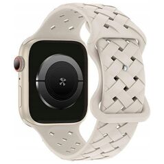 Beline Beline pasek Apple Watch Silicone Woven 42/44/45/49mm beżowy /starlight box