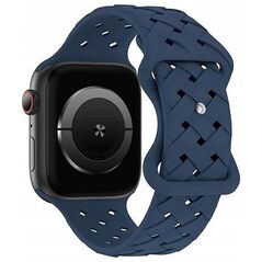 Beline Beline pasek Apple Watch Silicone Woven 42/44/45/49mm niebieski /deep blue box