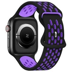 Beline Beline pasek Apple Watch New Sport Silicone 38/40/41mm czarno-fioletowy black/purple box
