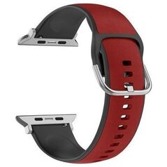 Beline Beline pasek Apple Watch Silico Leather 38/40/41mm czerwono-czarny /red-black box