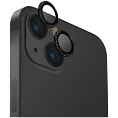 Uniq UNIQ Optix Aluminium Camera Lens Protector iPhone 15 6.1" / 15 Plus 6.7" midnight black szkło na obiektyw aparatu z aplikatorem