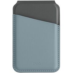 Podstawka Uniq UNIQ Lyden DS magnetyczny portfel RFID i stojak na telefon niebiesko-czarny/washed blue-black