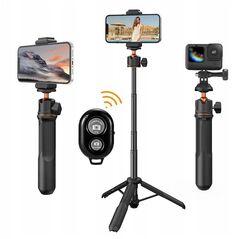 Selfie stick Kf Kijek Selfie Stick Statyw 60cm 4w1 Na Telefon Smartfon 1/4 Gopro + Pilot / Kf09.135
