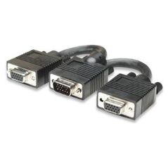Manhattan D-Sub (VGA) x2 D-Sub (VGA), Czarny (304559)