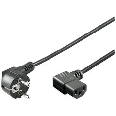 Kabel zasilający Goobay do monitorów drukarek, kątowy, 5m (93119)
