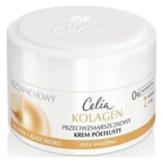 Celia Seria kolagenowa Bezzapachowy krem półtłusty przeciw zmarszczkom do cery wrażliwej 50 ml
