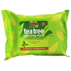 Beauty Formulas Tea Tree Chusteczki oczyszczające od twarzy 30 szt.