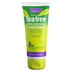 Beauty Formulas Formulas Tea Tree Maska glinkowa głęboko oczyszczająca 100ml