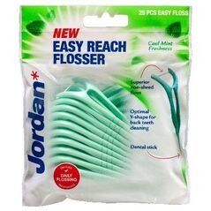 Jordan  Nici dentystyczne i wykałaczki 2w1 Easy Reach Flosser 25 szt