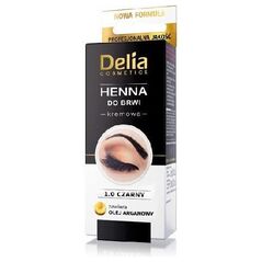 Delia Henna do brwi kremowa nr 1.0 Czarna