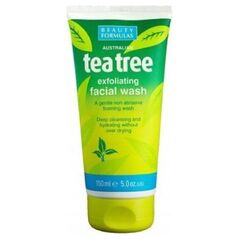 Beauty Formulas Tea Tree Żel złuszczający do mycia twarzy 150ml