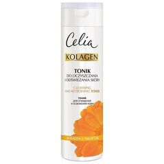 Celia Seria kolagenowa Tonik do oczyszczania i odświeżania skóry z nagietkiem 200 ml