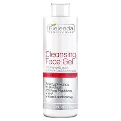 Bielenda Professional Cleansing Face Gel 10% Mandelic Acid + AHA + Lactobionic Acid Żel przygotowujący do eksfoliacji 200g