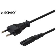Kabel zasilający Savio SAVIO CL-100 Kabel zasilający płaski ósemka 2pin, 1,8m - SAVIO CL-100 - SAVIO CL-100