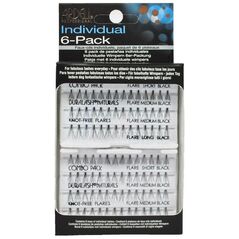 Ardell SET Individual Combo Pack zestaw 56 kępek rzęs czarne 6-pack