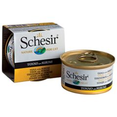 Schesir SCHESIR KOT 85g pusz.TUŃCZYK SURIMI galaretka